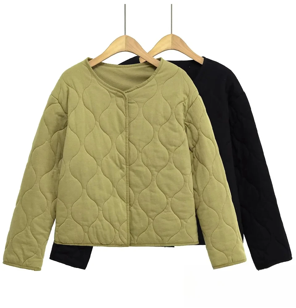 

KONDALA повседневная стеганая куртка, женское однобортное пальто с ромбовидным узором, модное пальто на осень-зиму 2025 года, простое универсальное пальто