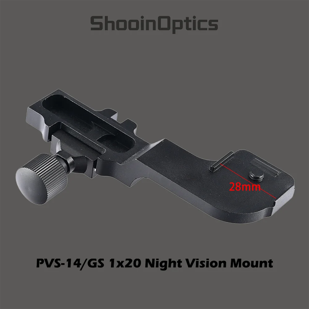 Shooin Optics PVS-14 GS 1x20 NV 20mm Mount Base Night Vision Monocular Accessories M5000