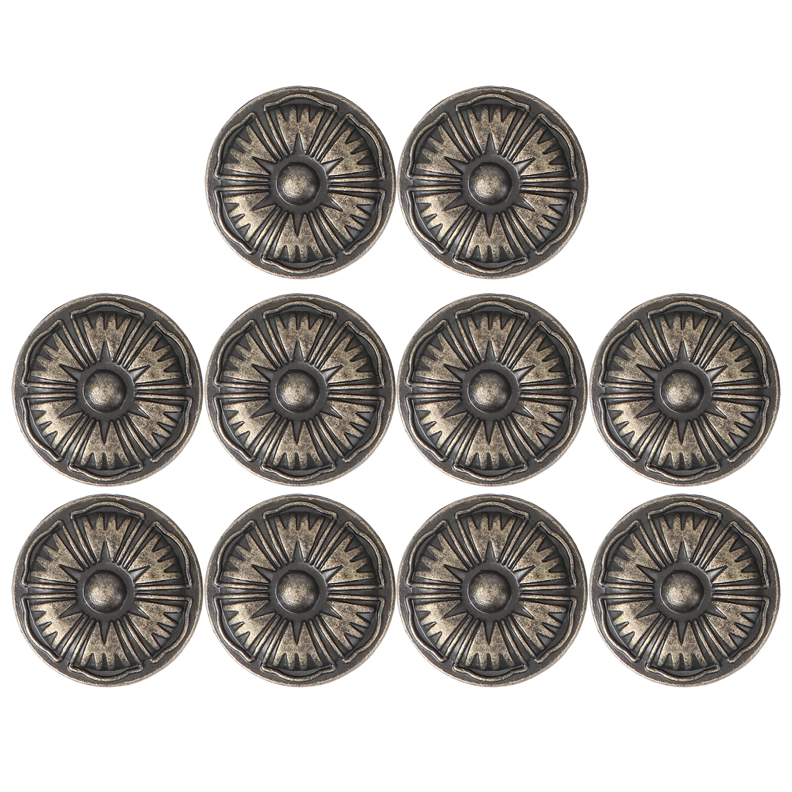 

10PCS Cabinet Door Handles Retro Zinc Alloy Drawer Pulls Smooth Surface Furniture Wardrobe Closet Knob Hardware
