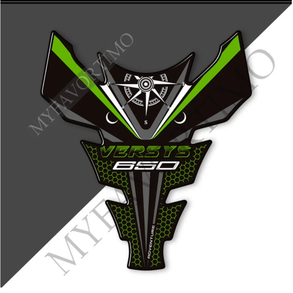 For Kawasaki Versys 650 LT 650LT Stickers Decals Protector Adventure Touring Trunk Luggage Cases Gas Fuel Oil Kit Knee Tank Pad