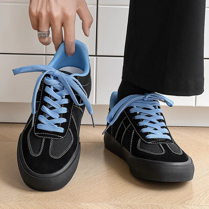 Unisex Couple Chunky Platform Skate Shoes Classic Low Top Breathable Lightweight Casual Street Sneakers