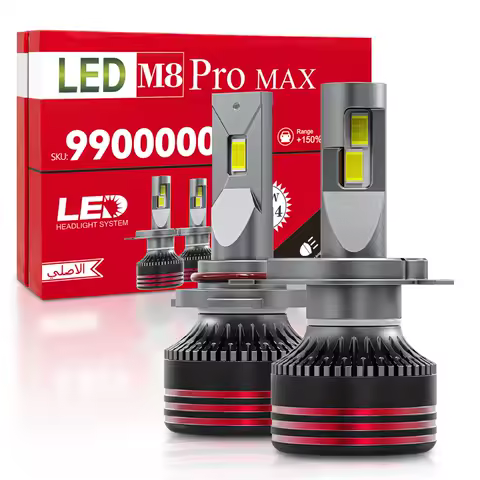 M8 PRO H1 H4 H7 Led Canbus Ready Lamp H8 H9 H11 H16 9012 HIR2 Headlight Bulbs 130W HB3 9005 HB4 9006 6000K Pure White Car Lights