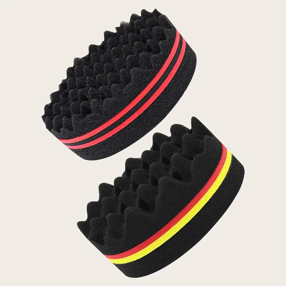 

Sponge hair brush and comb set, hair styling set with curling comb and curling sponge, suitable for all hair types