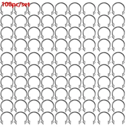 100pcs/lot Stainless Steel Nose Ring Piercing Horseshoe Spike Septum Piercing Eyebrow Tragus Helix Pircing Lip Piercing Nariz