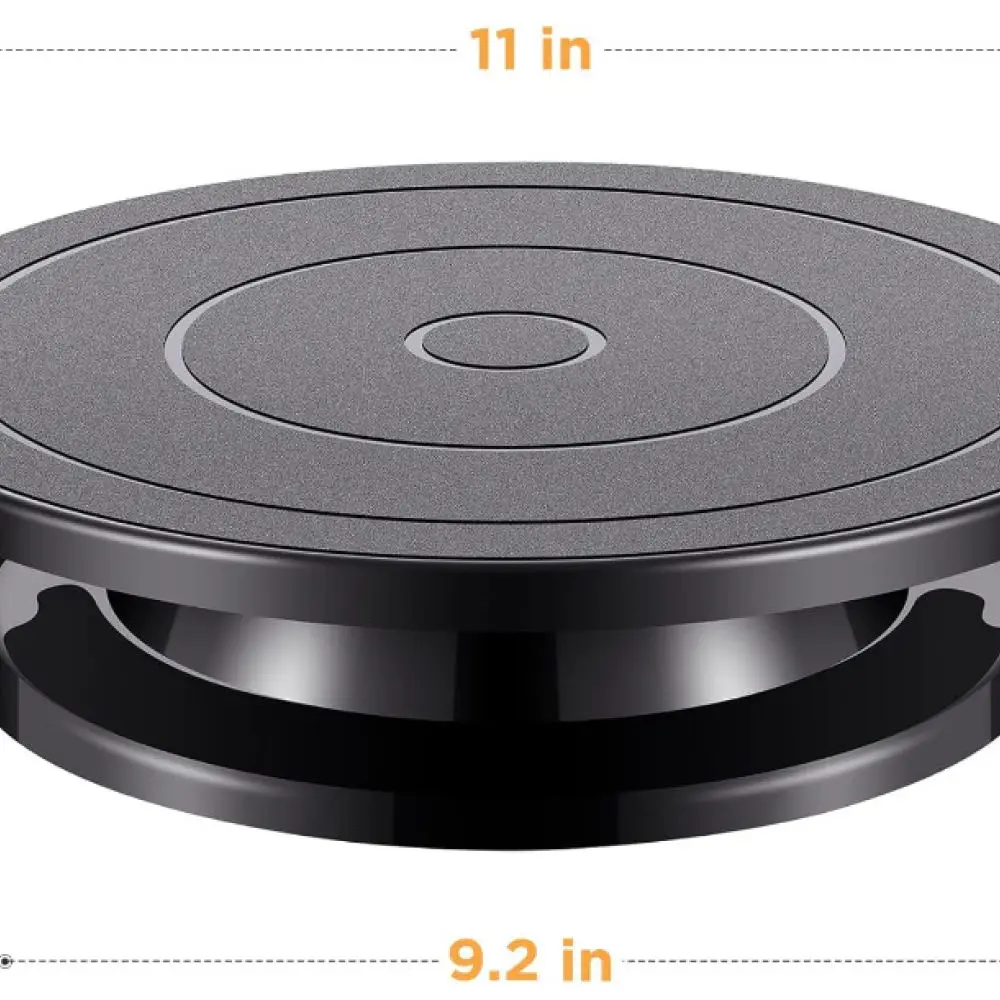 Durable Black Cake Turntable Rotating Stand For Baking Pastry Decorating Tools Household Kitchen Accessories Cake Plate