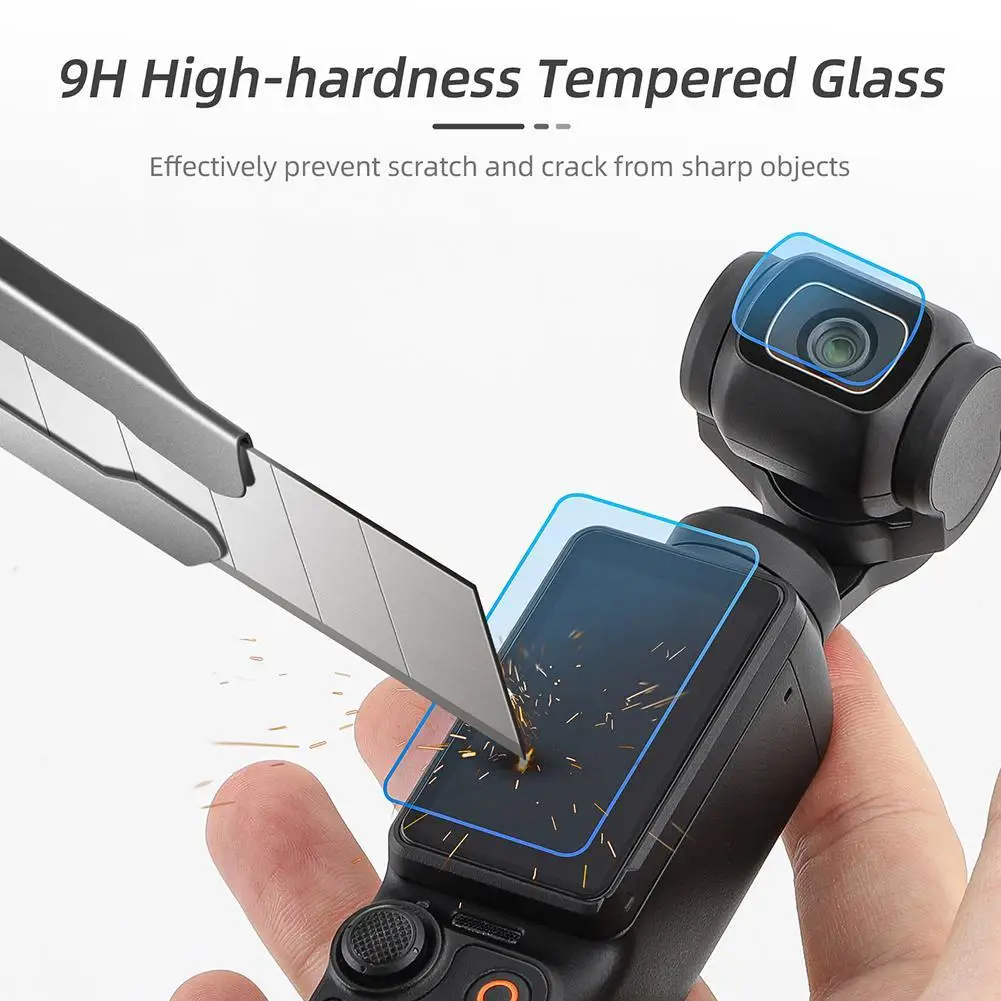 for DJI Pocket 3 Screen Protector 9H Hard Tempered Glass Screen Protector for DJI OSMO pocket 3 Accessories