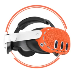 Silicone VR Shell Protective Cover Compatible with Meta Quest 3 Accessories, Comprehensive Protection for VR