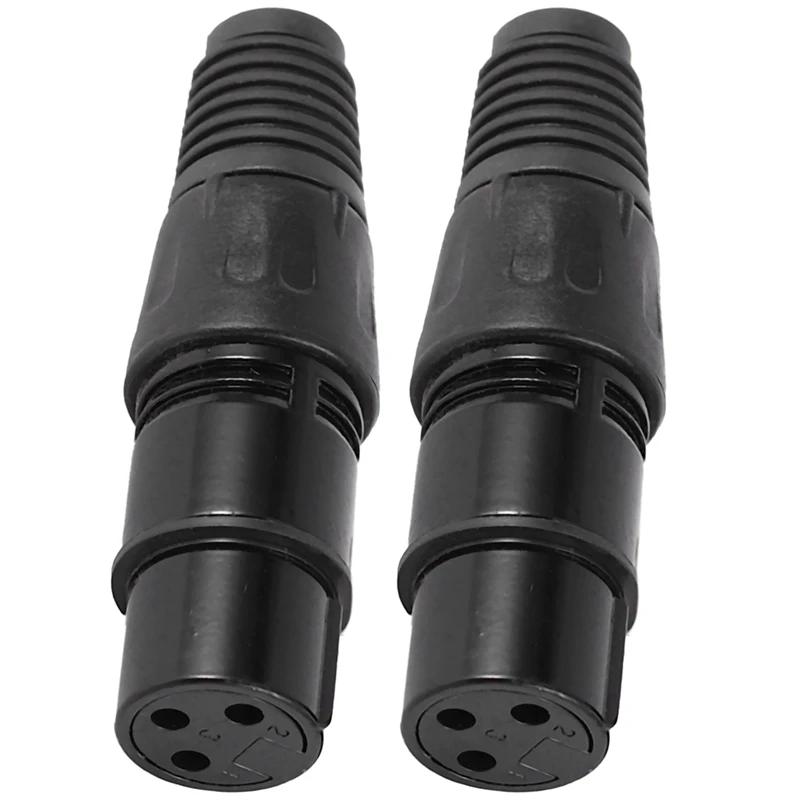 Promotion! 100Pcs 3Pin Xlr Male To Female Microphone Extension Microphone Cables Plug Audio Socket Mic Audio Connector Adapter