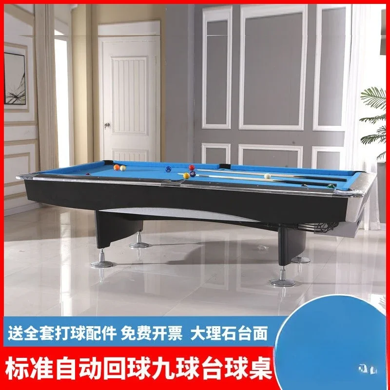 

Commercial Full Set Of Billiard Tables Standard Nine-ball Table Automatic Return Marble Table