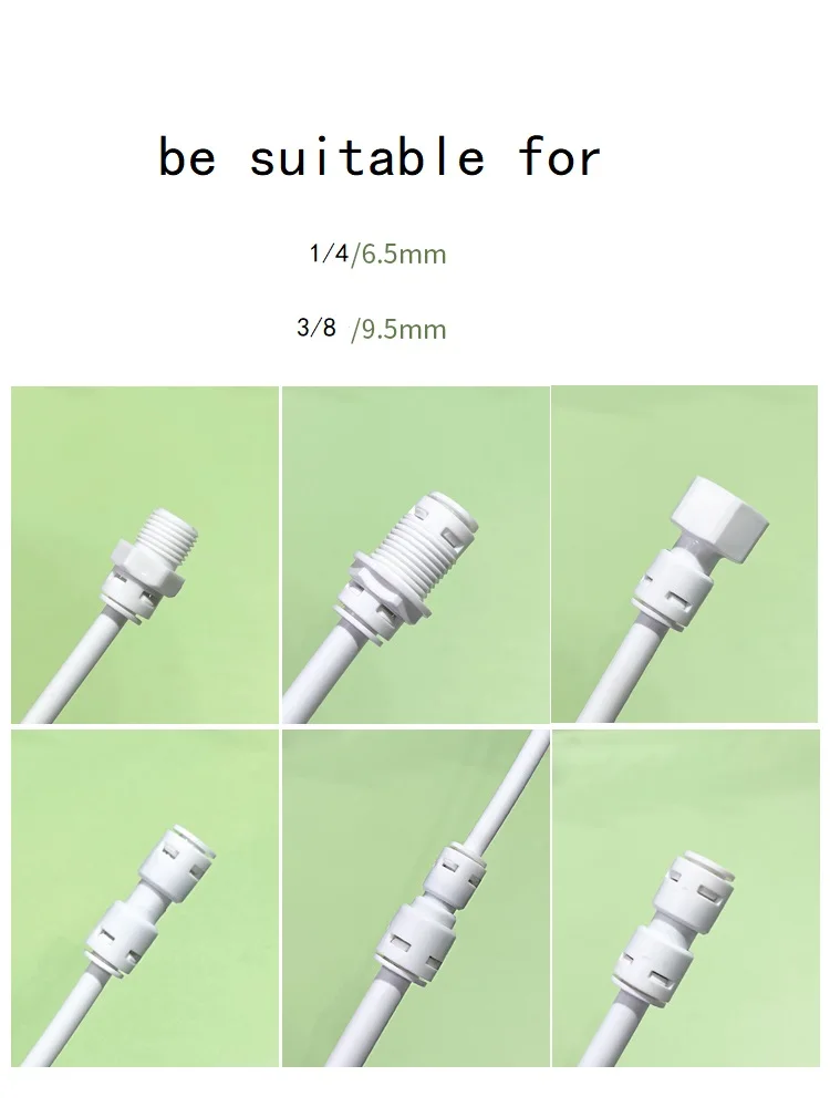 Gerader Schnellanschluss-PE-Rohradapter mit reinem Wasserhahn