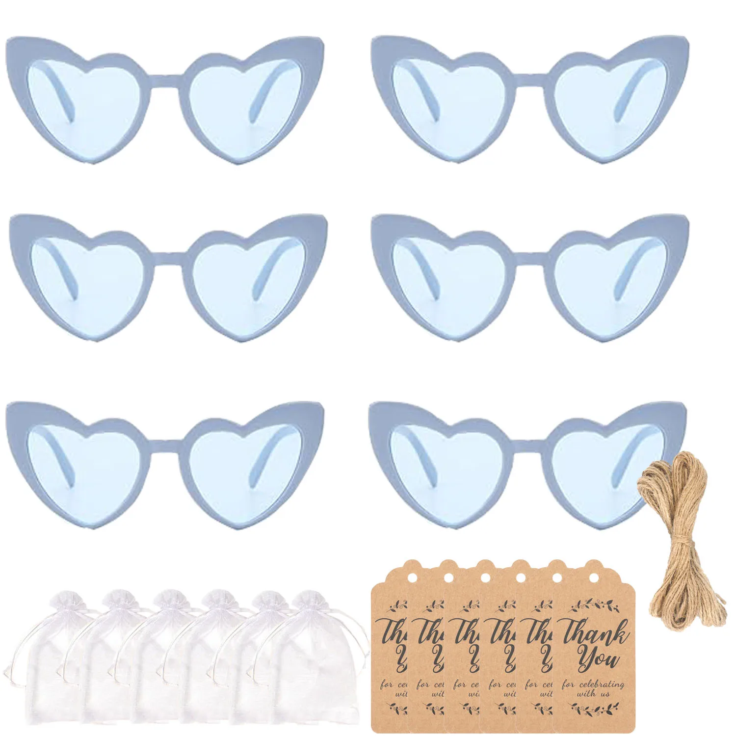 NONE Heart Shaped Sunglasses 3