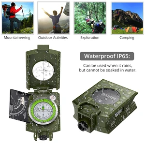 Professional Professional Outdoor Camp IP65 DIP65 WASSER CAMUFLAGE SHIPPER CLINOMEMOLERS JAHRE Wanderwerkzeuge Guide Tools Tools 8 Hauptverkäufe Compasso Ponta Seca - №8