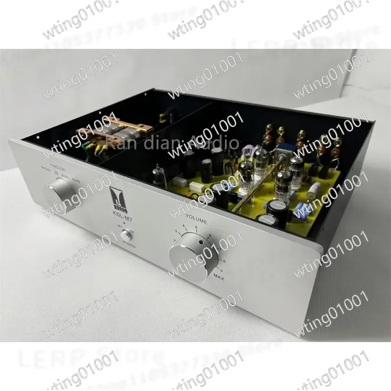 for M7 HiFi Tube Preamp with 6X4 Rectifier and Four EH12AY7 Valves Dual C Power Supply High Fidelity Audio Preamplifier