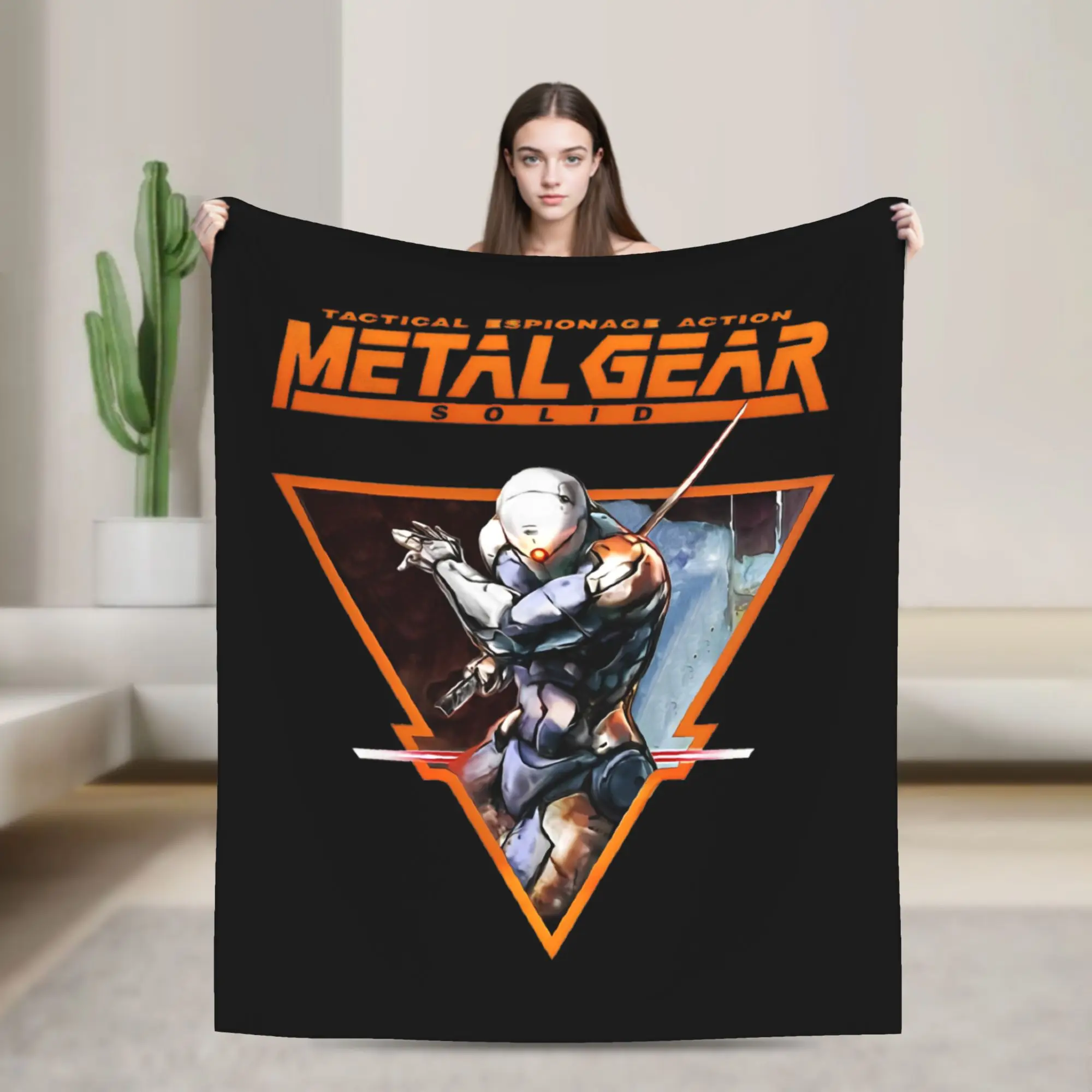 MGS Game Metal Gear Solid Blanket Fleece All Season Gaming Multi-function Thin Throw Blanket for Bedding Office Bedspread