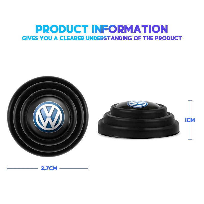 Car Door Shock Absorber Gasket Anti-collision Sticker Pad For VW GTI Rline Polo Golf CC Passat Tiguan Arteon Caddy Jetta Beetle