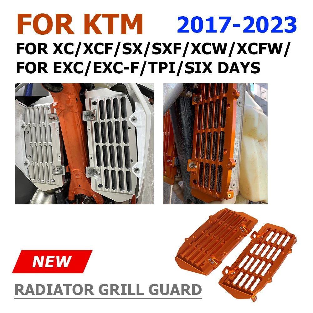 

Radiator Grille Guard Cover FOR KTM EXC SXF XCF SX XC EXCF TPI 125 250 300 350 400 450 500 2017 2018 2019 2020 2021 2022 2023