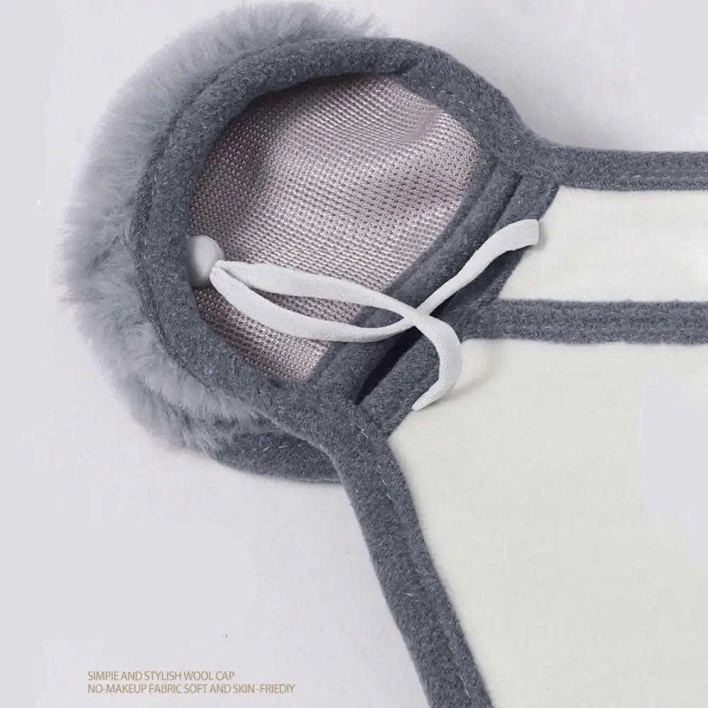 Masque cache-oreilles Smile pour homme, respirant, thermique, anti-poussière, coupe-vent, cache-oreilles, cache-oreilles, masque rond, hiver
