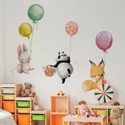 Lovely animal panda rabbit koala and balloon bedroom children's room wall sticker nursery home decoration wall decal