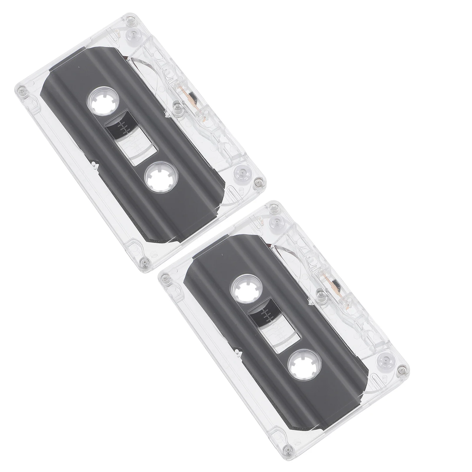 2 Pcs Reel Audio Tape Labels for Printer Cassette Embossed 30 Minute Cassettes Office