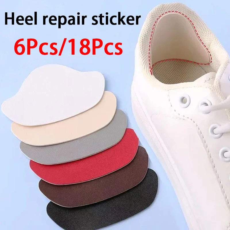 Heel Repair Patches Anti-Wear Heels Protectors Self-Adhesive Heels Pads Suitable for a variety of shoes 6Pcs/18Pcs