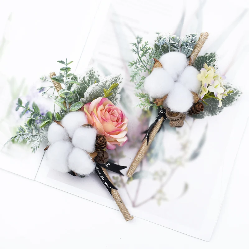 50/100 Stück Künstliche Blumen, Falsche Baumwollkugeln, Großhandel für Weihnachtsbaum, Pflanzenkranz, Hochzeit, Heimdekoration, Tischdekoration, Rahmenornament – Detail 12
