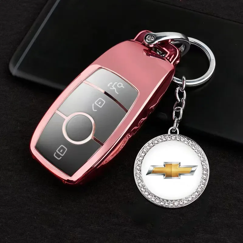 Diamond Car KeyChain Key Ring Chain For Chevrolet Camaro Cruze Malibu Captiva Lacetti Sail Cavalier Silverado