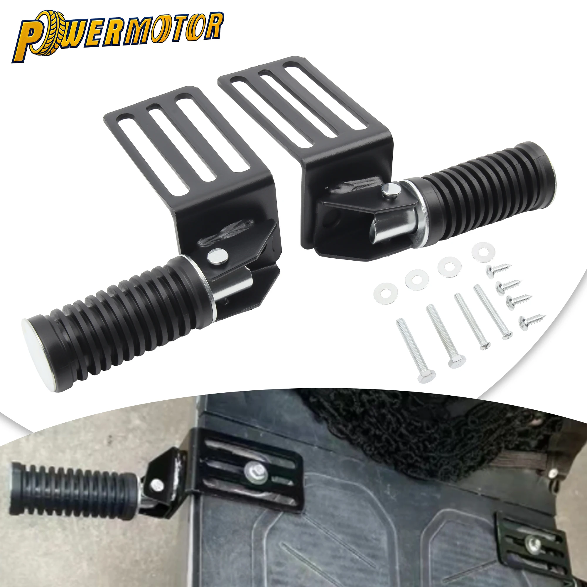 

Universal Scooter Foldable Metal Foot Pedal Anti-Slip Footrests for for Enhanced Riding Experience Motorcycle Foot Pegs Modified