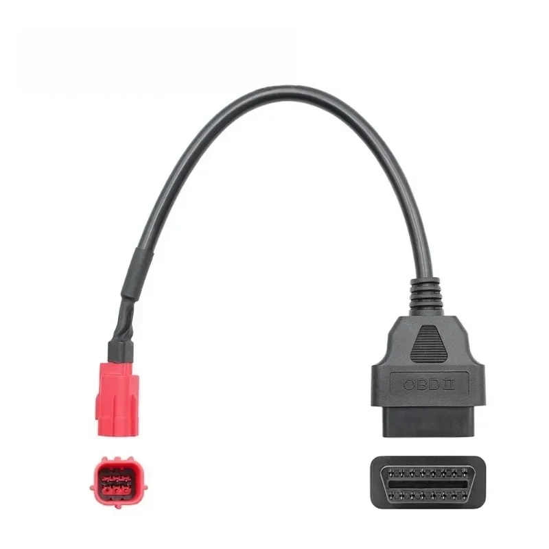 

New 6 To 16 Pin Motorcycle OBD Adaptors OBD2 Diagnostic Cable Extension Connectors