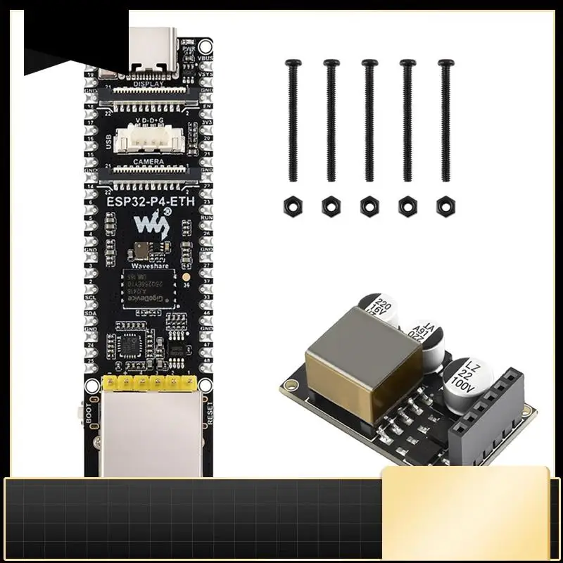 

Плата разработки Waveshare ESP32-P4-POE-ETH RJ45 RISC-V MCU MIPI-DSI 40PIN GPIO 32 МБ PSRAM для Xiaozhi AI Deepseek-N33R