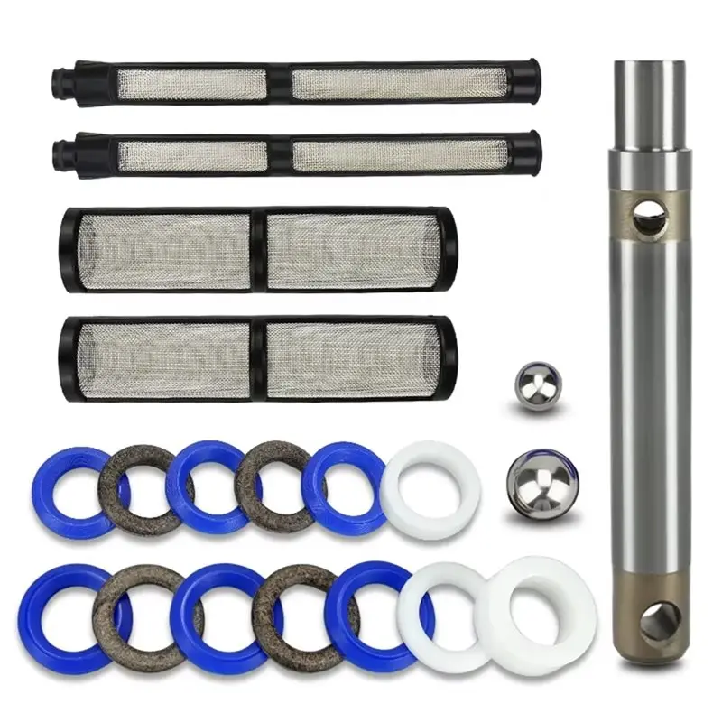 

AB33-For 390 395 490 495 595 Compatible 244194 Airless Sprayer Accessories Pump Repair Kit Filter And Plunger Rod