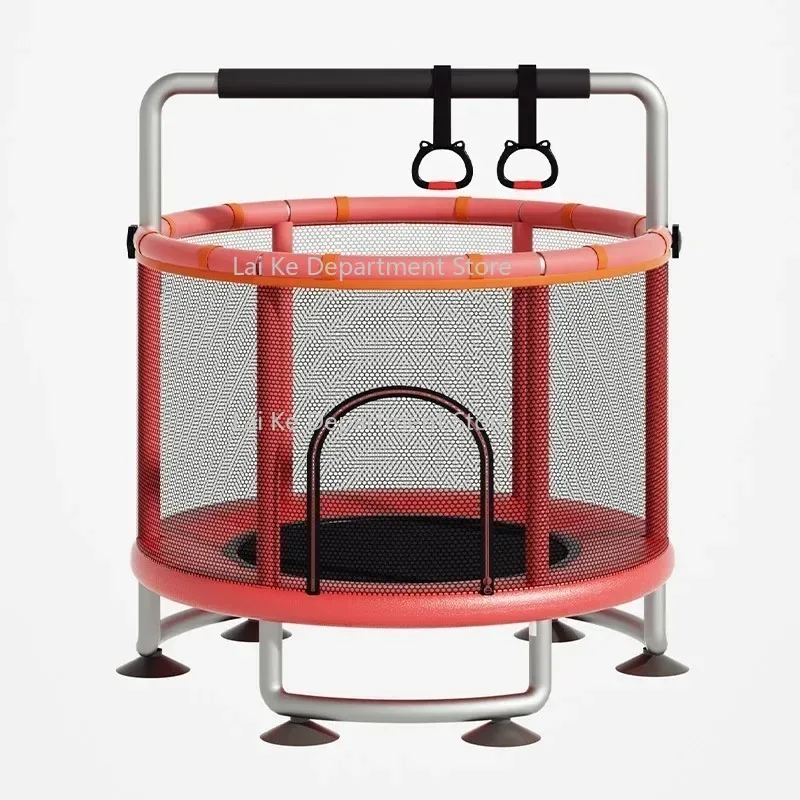 

Children's indoor jumping bed rubbing bed small bouncing bed toy with protective net fitness trampoline