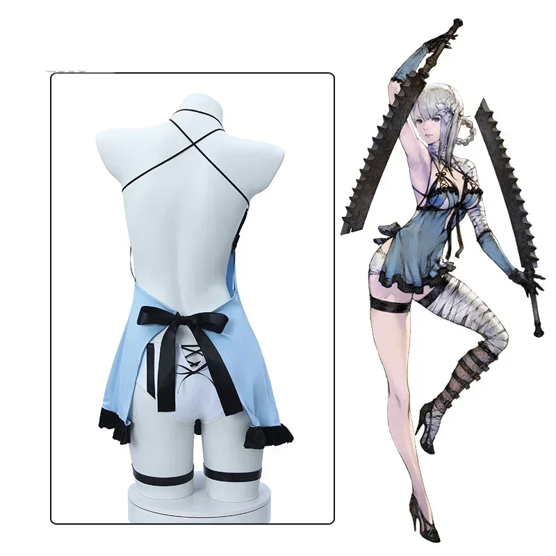 NieR Replique Kaine Cosplay Fantasias Femininas, Vestido Sexy, Maiô, Fantasia de Halloween, Peruca, Adulto, Novo, 2021