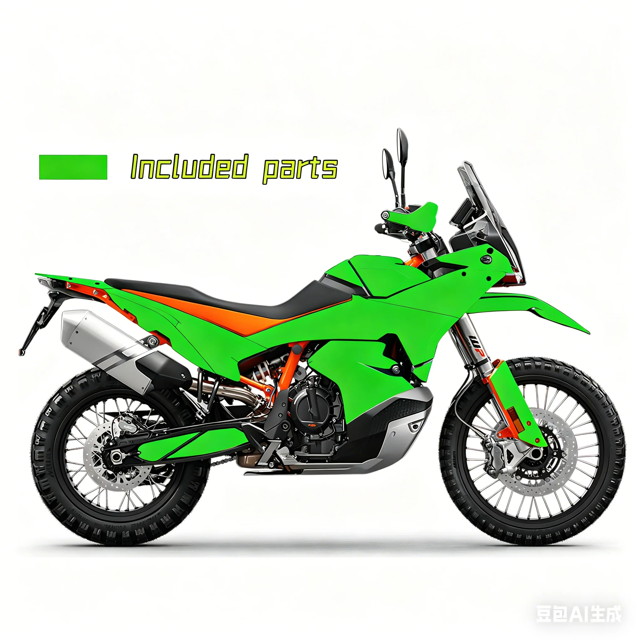 For KTM 2023-2026 Adventure Motorcycle Graphics Decals ADV 790 890 S R Customize Glossy Background Full Sticker Kit