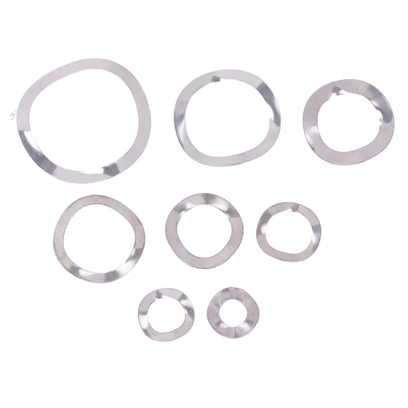 Ассортимент 100/50/20 шт. M6-M25 из нержавеющей стали 304, трехволновая пружинная шайба с гербом, прокладка для подшипниковых валов