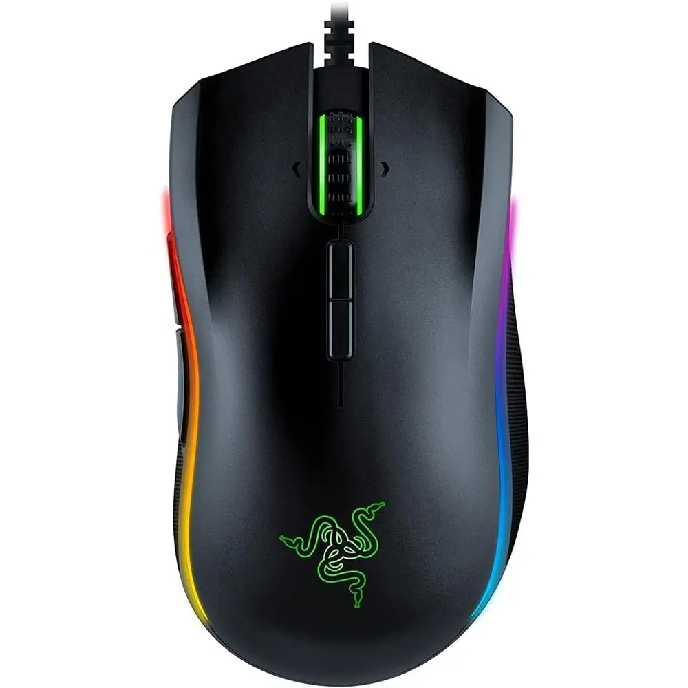 High-Precision Wired Gaming Mouse: 16,000 DPI, RGB Lighting, 9 Customizable Buttons, Mechanical Switches