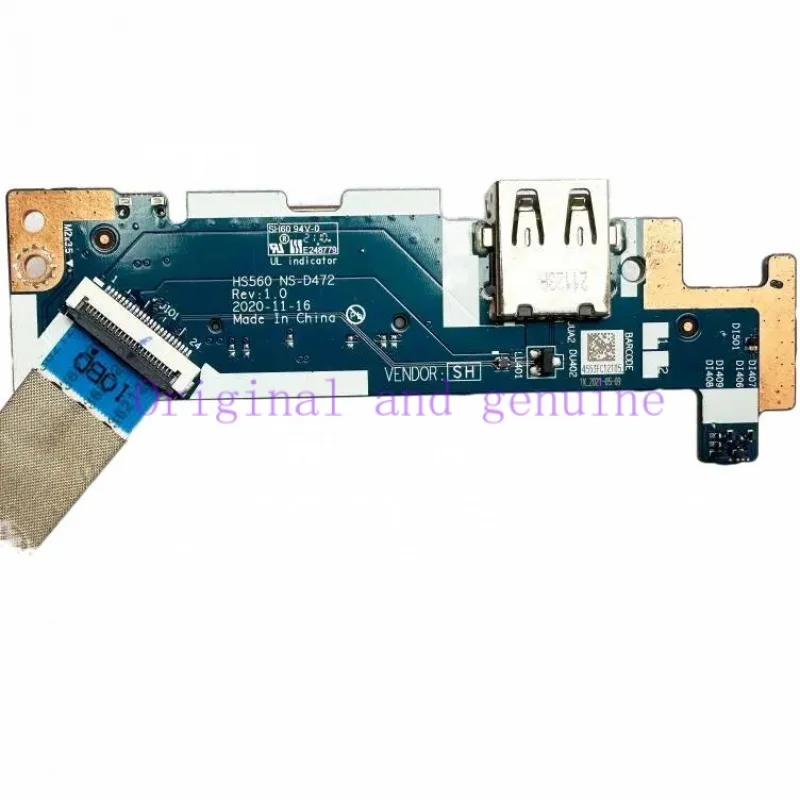 For Lenovo IdeaPad 3-15itl6 SD card reader power button USB port board 5c50s2517 4 NS-D472 with cable