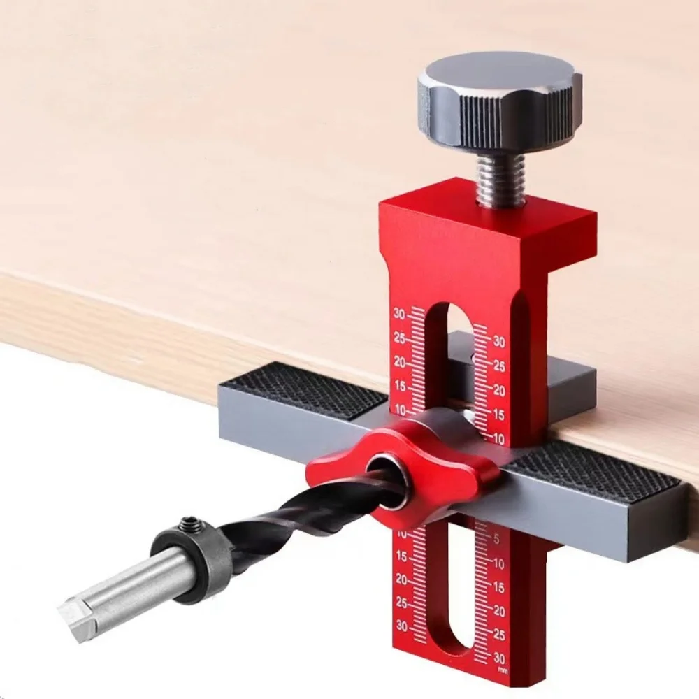 2 in 1 Cabinet Door Installation Positioner Hole Opening Tool Adjustable Aluminum Alloy Cabinet Portable Cabinet Mount Locator