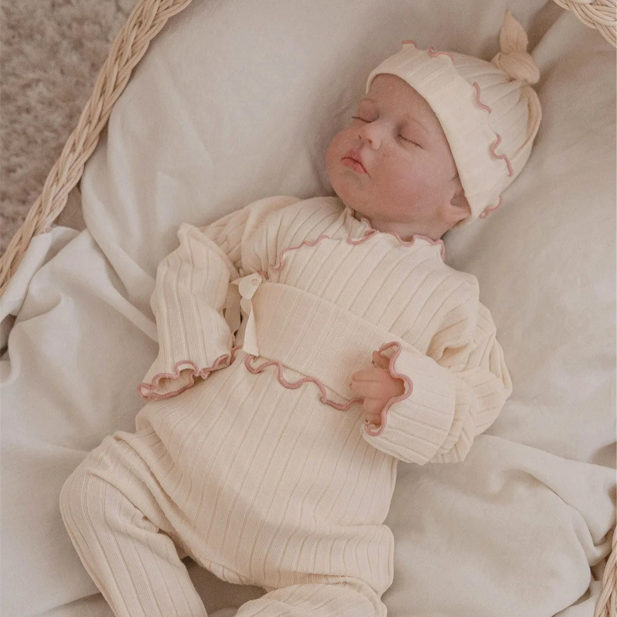 0-24M Newborn Kid Baby Boy Girl Clothes Set Autumn Winter Long Sleeve Top Pant Suit Cotton Two Piece Pajamas Set PJ Outfit