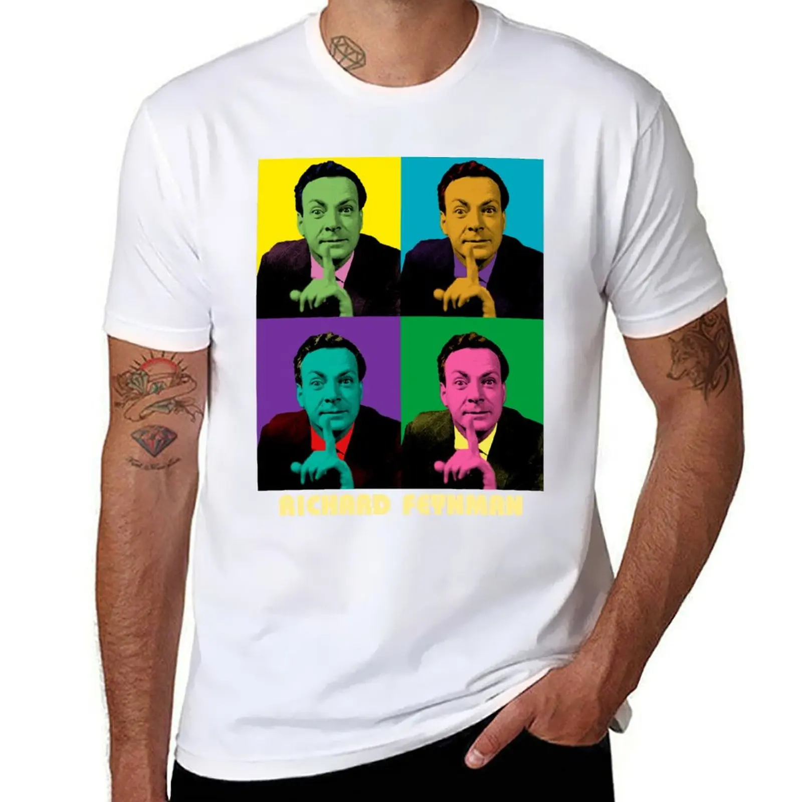 

Richard Feynman Pop-art T-Shirt funny t shirts man man graphic t shirt T-Shirt