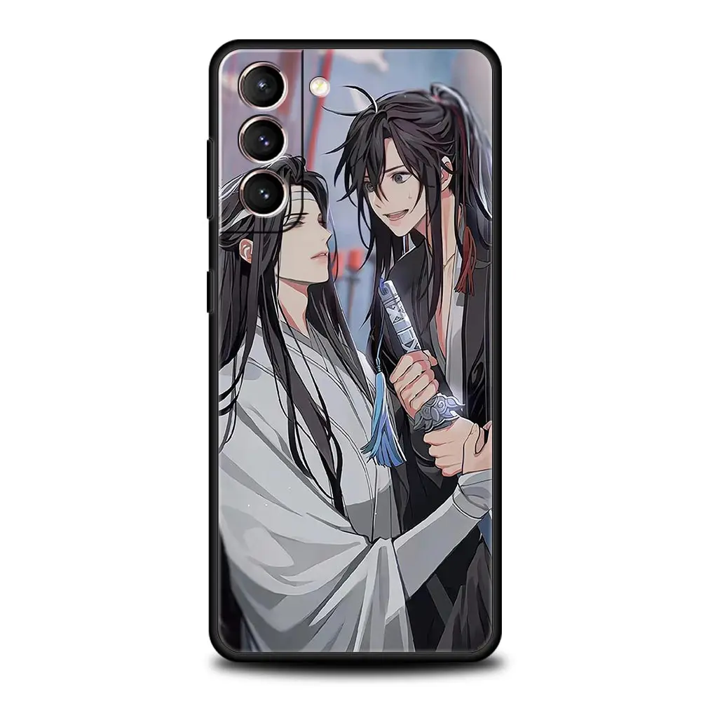 Anime Mo Dao Zu Shi Cute Phone Case For Samsung Galaxy S22 S21 S20 Ultra FE 5G S10E S10 S9 S24 Plus S23 Cover Black