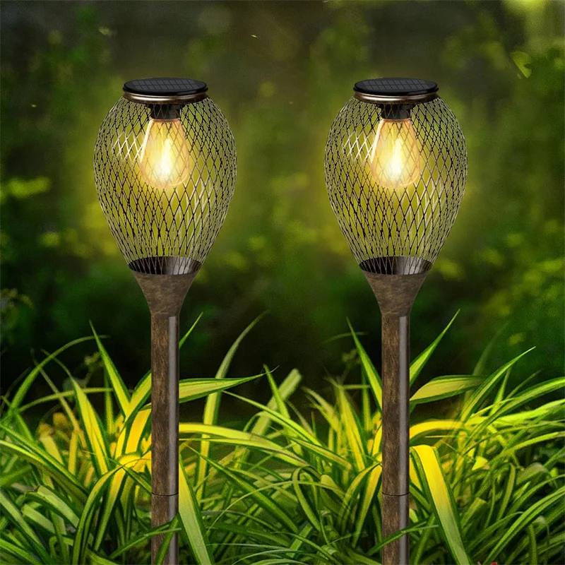 

4Pcs Solar Powered Courtyard decorative Lights Outdoor LED Solar Waterproof Landscape Pathway Light Solar Powered Lighting