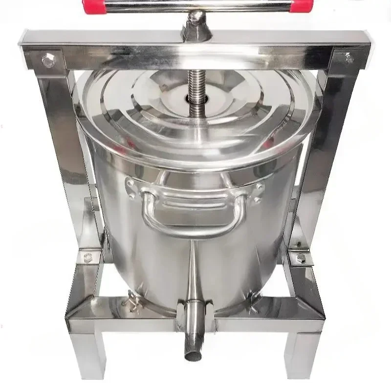 

Полностью закрытый ручной пресс из нержавеющей стали для извлечения воска, почвы, меда и сока