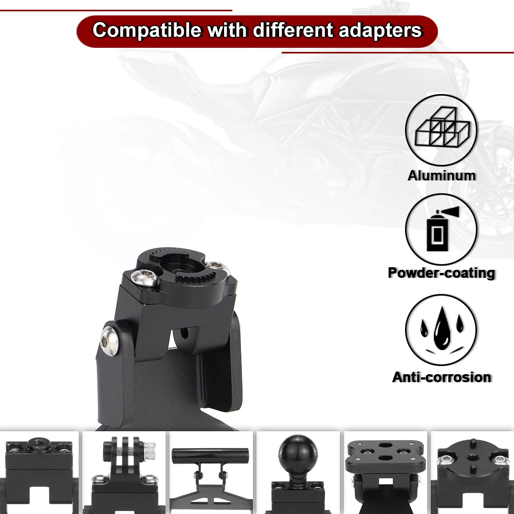 Support de téléphone GPS pour Ducati Diavel 1200 2011 2012 2013 2014, accessoires de moto, support d'extension de guidon de Navigation