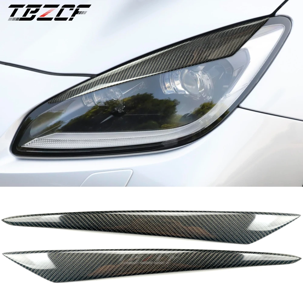 

Suitable For 2022 Subaru BRZ Toyota GR86 Carbon Fiber Headlight Lamp Light Eyebrow Eyelids Decoration ZN8ZD8 2pcs Eyelids