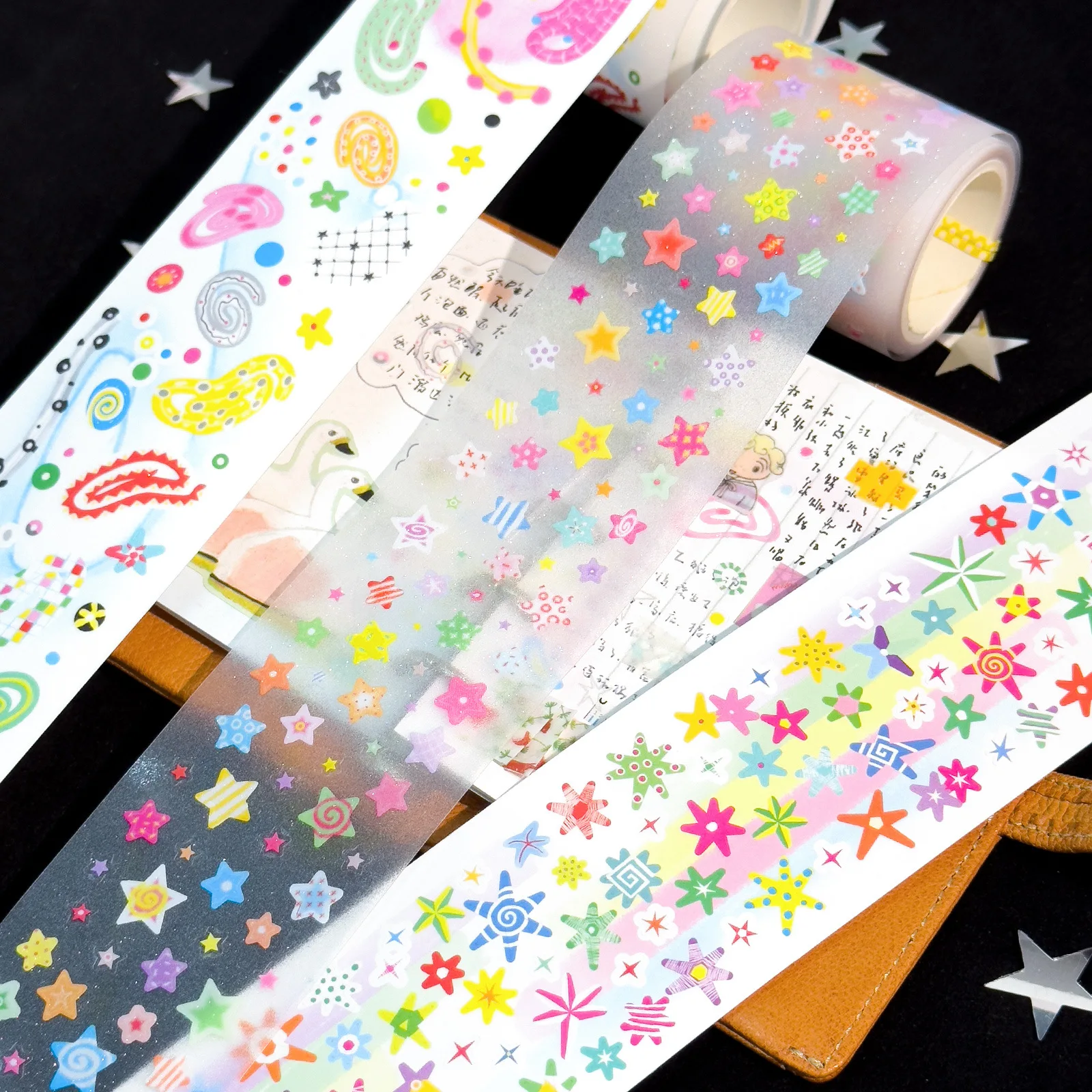 

1 шт. DIY украшения клейкие ленты японский калейдоскоп васи ленты маскировочные ленты наклейки канцелярские принадлежности