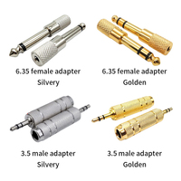 Headphone Adapter 6 35 mm Male to 3 5 mm FemaleWear-resistant Jack Converter Audio Plug Gold Plating Process Power Amplifier