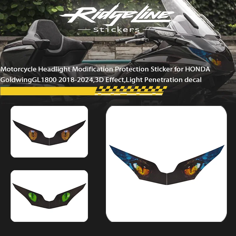 

Motorcycle Headlight Modification Protection Sticker for HONDA GoldwingGL1800 2018-2024,3D Effect,Light Penetration decal
