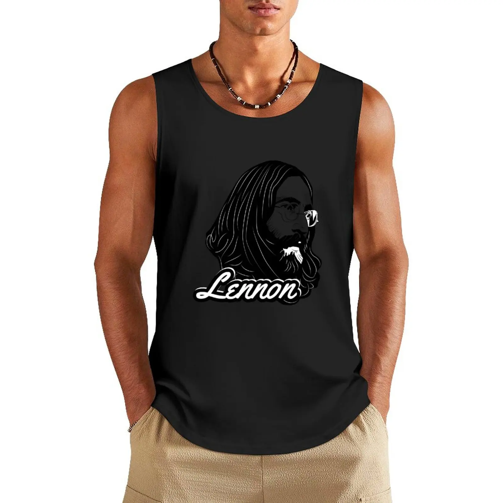 

LENNON Tank Top Men's gym articles anime male top