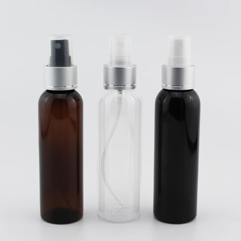 120ml x 40 Plastic Spray Bottle Personal Care 120cc Aluminum Spray Nozzle Fine Mist Pump Perfume Bottles Containers 4oz