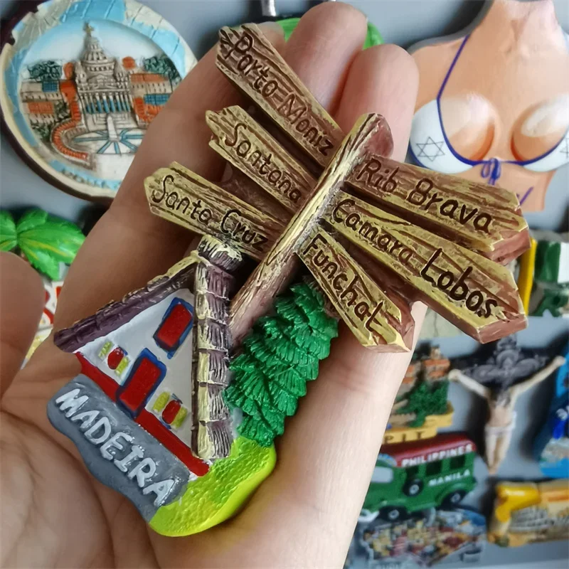 مغناطيس الثلاجة هدية تذكارية سياحية إسرائيل روما هاواي سويسرا فنلندا إسبانيا روبيت موستر كابيتاون كوريا كريت بودفا بريمن هدية #5